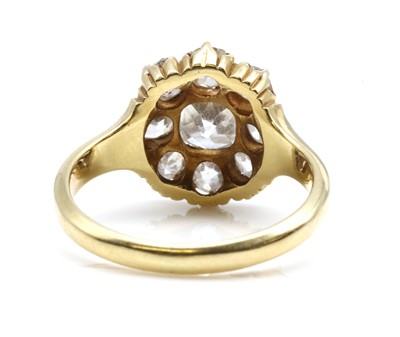 Lot 93 - A Victorian gold diamond cluster ring