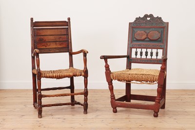 Lot 265 - A painted softwood chair