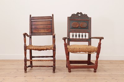 Lot 265 - A painted softwood chair