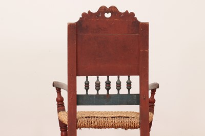 Lot 265 - A painted softwood chair