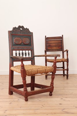 Lot 265 - A painted softwood chair