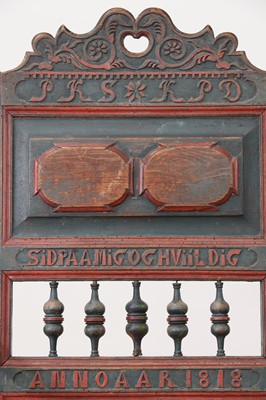 Lot 265 - A painted softwood chair