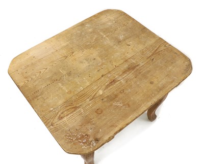 Lot 365 - A Swedish pine 'allmoge' folk art low table