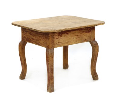 Lot 365 - A Swedish pine 'allmoge' folk art low table