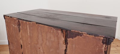 Lot 579 - A George II oak chest on stand