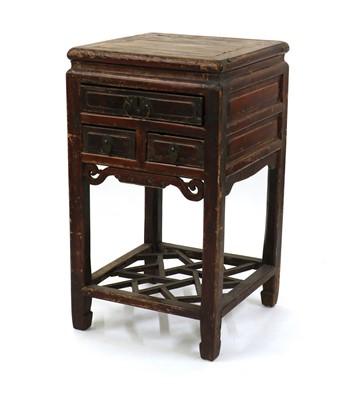 Lot 207A - A Chinese painted hardwood side table