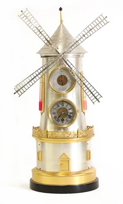 Lot 243 - An industrial automaton windmill clock