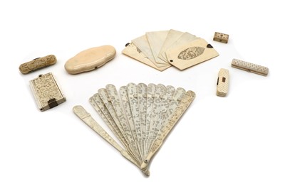 Lot 250 - A collection of novelty ivory items