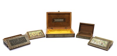 Lot 275 - A Persian inlaid box