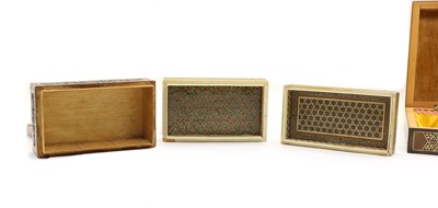 Lot 275 - A Persian inlaid box