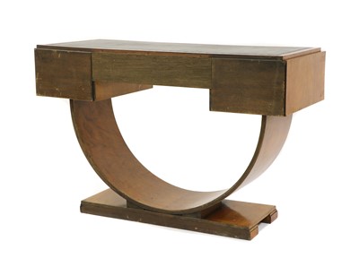 Lot 167 - An Art Deco walnut desk