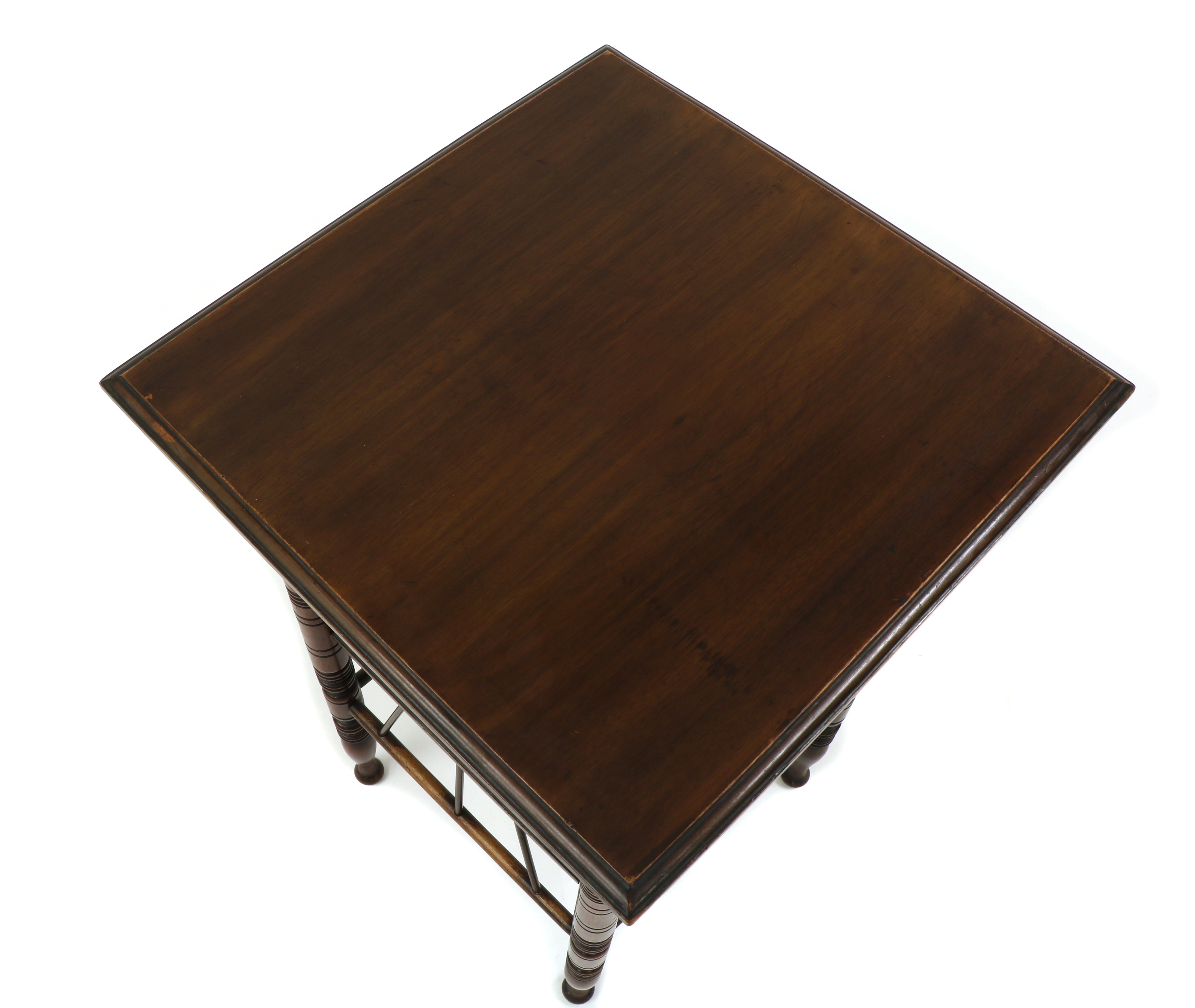 Lot 11 A walnut side table,