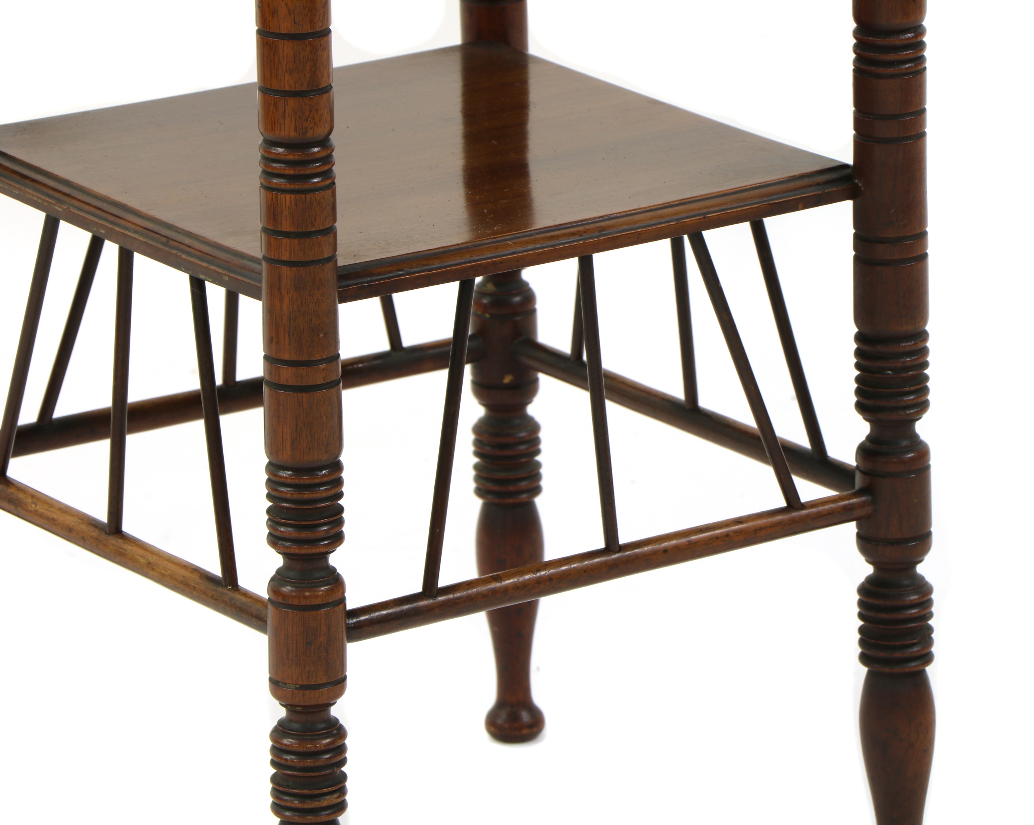 Lot 11 A walnut side table,