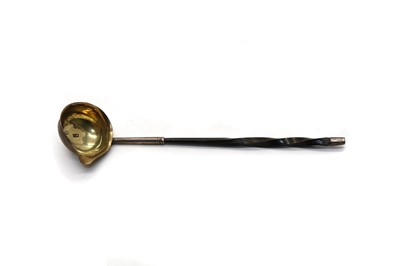 Lot 45 - A George III toddy ladle with baleen handle