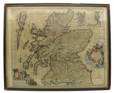 Lot 193 - Carole Allard, map of Scotland