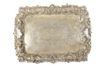 Lot 10A - A large silver tray