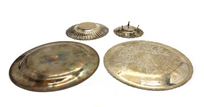 Lot 63 - A pair of Egyptian silver chargers