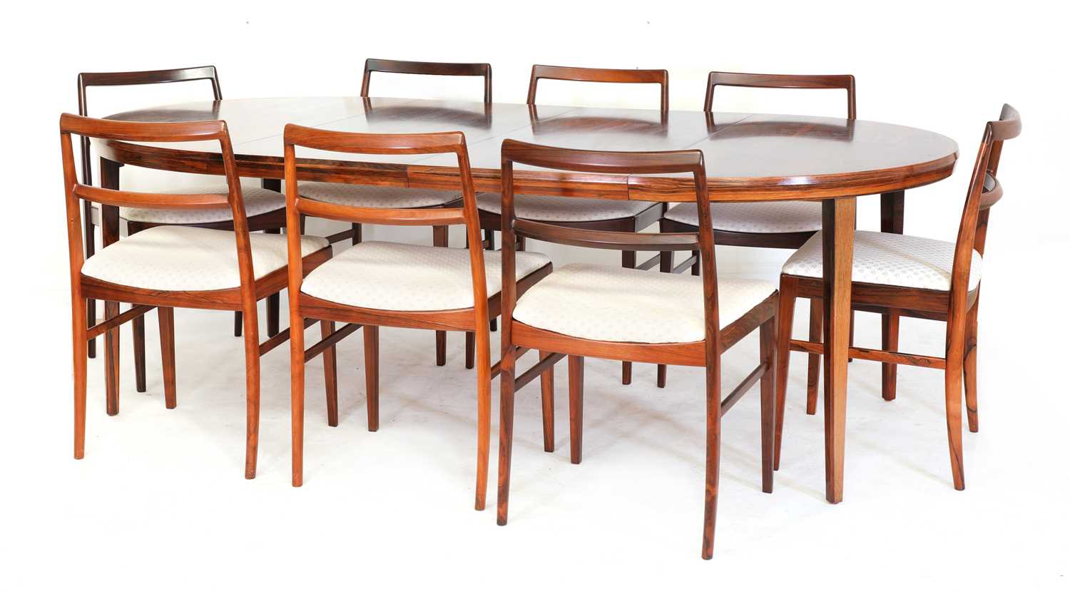 Lot 320 - A set of eight 'Model 430' rosewood dining chairs