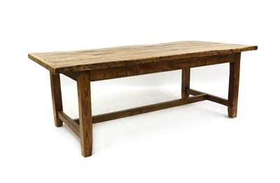 Lot 428 - An elm refectory table