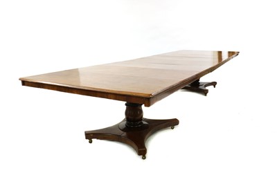Lot 426 - A William IV and later mahogany extending dining table