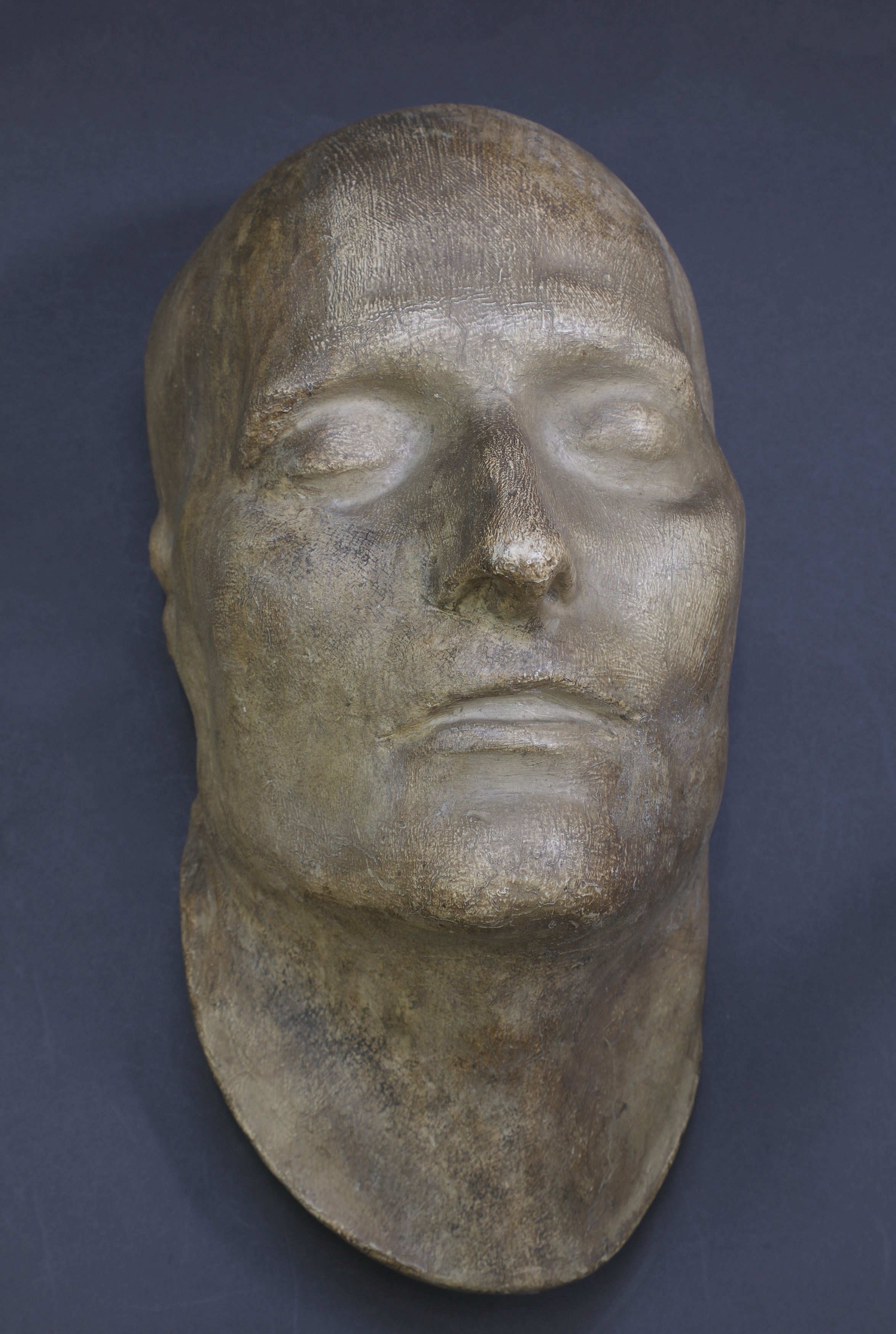 Lot 442 - A plaster death mask of Napoleon Bonaparte,