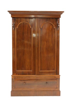 Lot 257 - A mahogany wardrobe