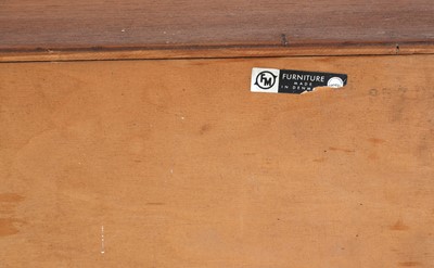 Lot 308 - A Danish teak tambour cabinet
