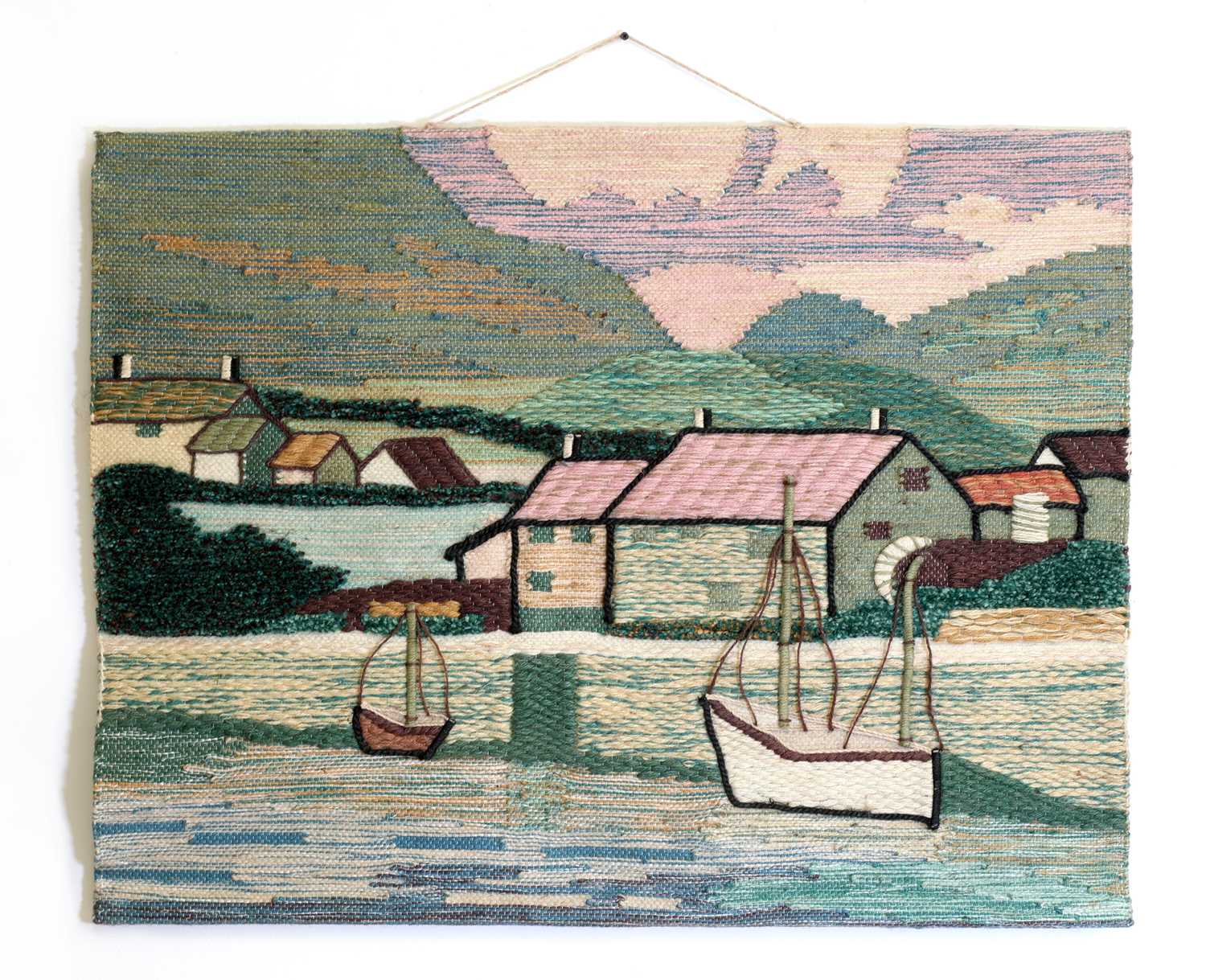 Lot 405 - A Scandinavian wool wall hanging