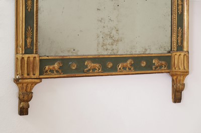 Lot 10 - An Italian Empire giltwood wall mirror