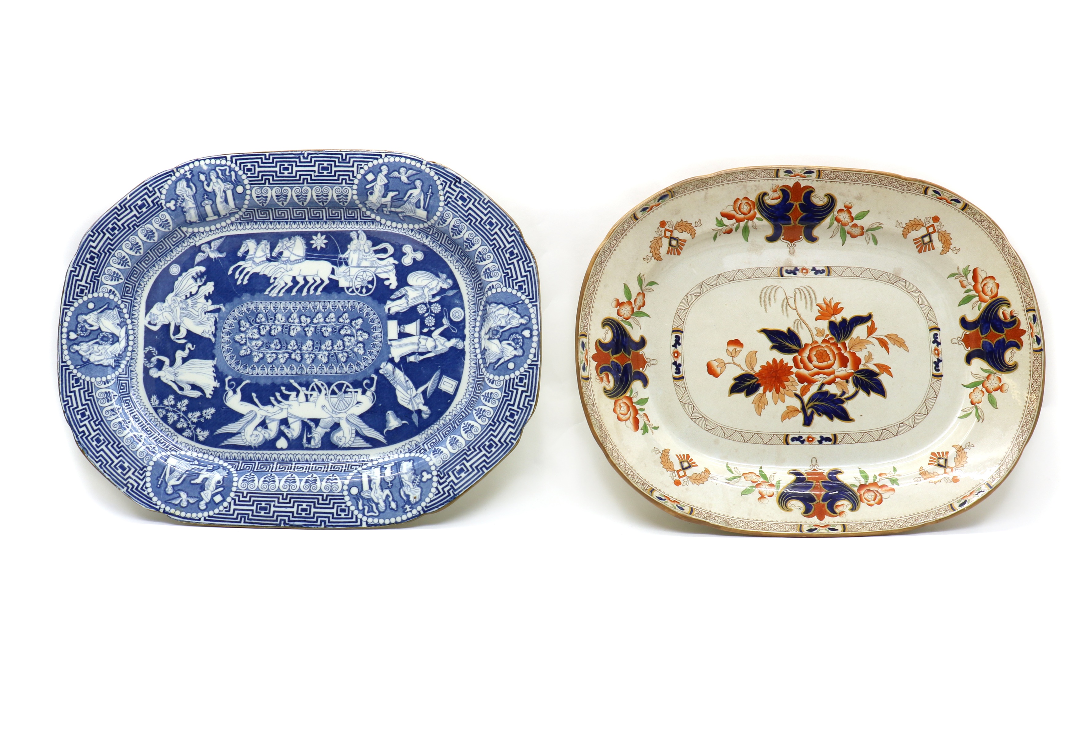 Lot 229 - A Victorian Herculaneum blue and white