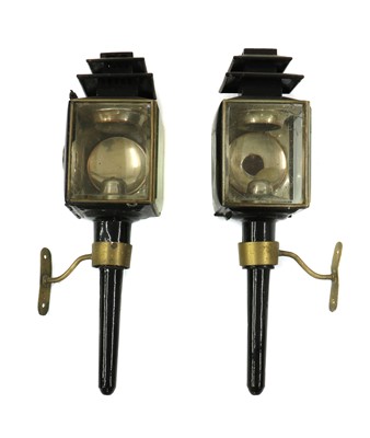Lot 160A - A pair of Victorian carriage lights