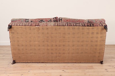 Lot 36 - A pair of kilim-upholstered sofas