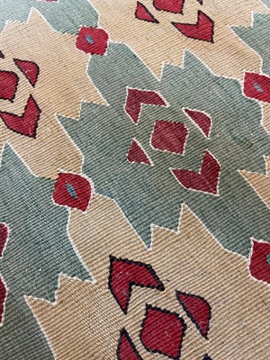 Lot 43 - A Senneh kilim wool carpet