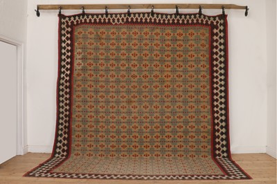 Lot 43 - A Senneh kilim wool carpet