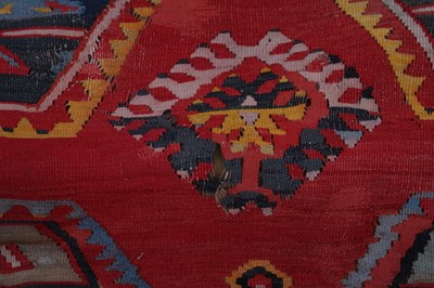 Lot 42 - A kilim flatweave wool rug