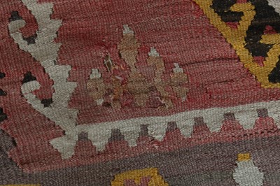 Lot 44 - A large kilim flatweave wool rug
