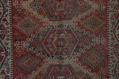 Lot 41 - A Kilim flatweave wool carpet