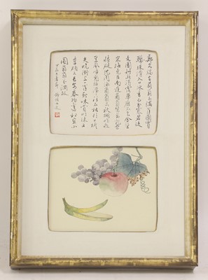 Lot 127 - A collection of eight Chinese gouache album leaves