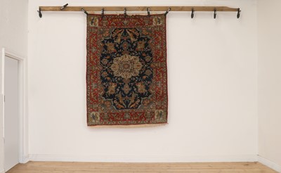 Lot 270A - A Persian wool and silk rug