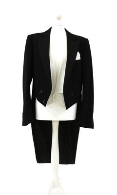 Lot 194 - A gentleman's white tie evening suit by Moss Bros