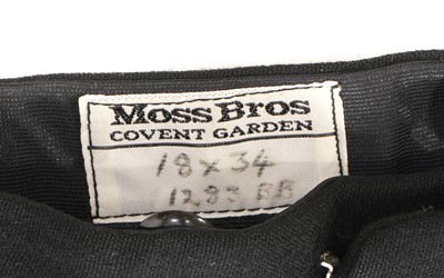 Lot 194 - A gentleman's white tie evening suit by Moss Bros