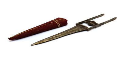 Lot 133A - An Indian steel push dagger or Katar