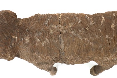 Lot 177 - A carved wood figure of a standing sheep