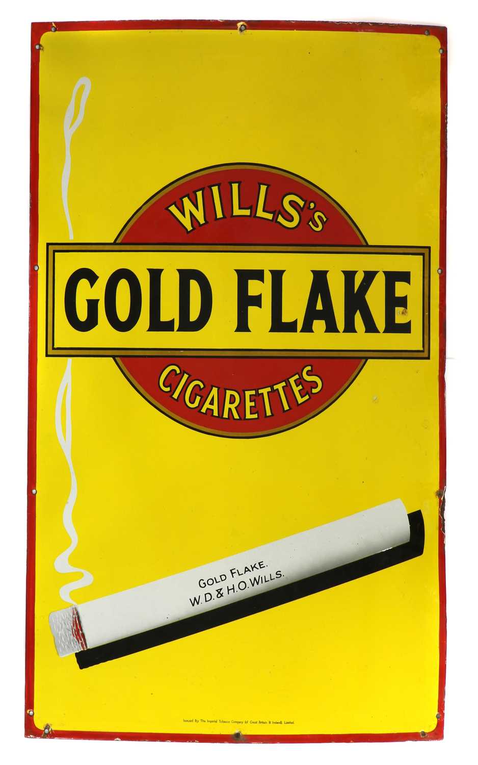 Lot 329 - An enamel advertising sign