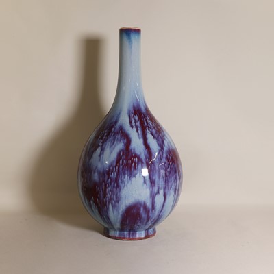 Lot 42 - A Chinese flambé-glazed bottle vase