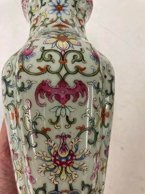 Lot 82 - A Chinese famille rose vase