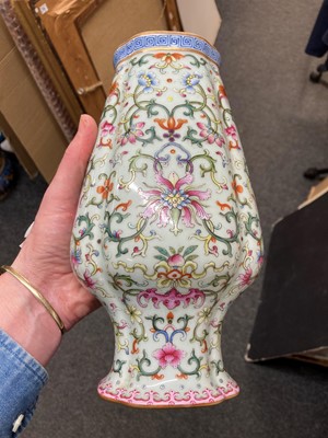 Lot 82 - A Chinese famille rose vase