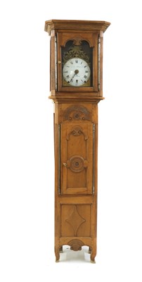 Lot 330 - A French walnut cased Comtoise