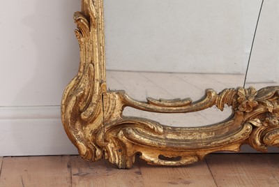 Lot 543 - A Louis XV giltwood pier mirror