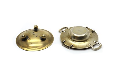 Lot 32 - A Norwegian guilloche enamelled sterling silver ashtray
